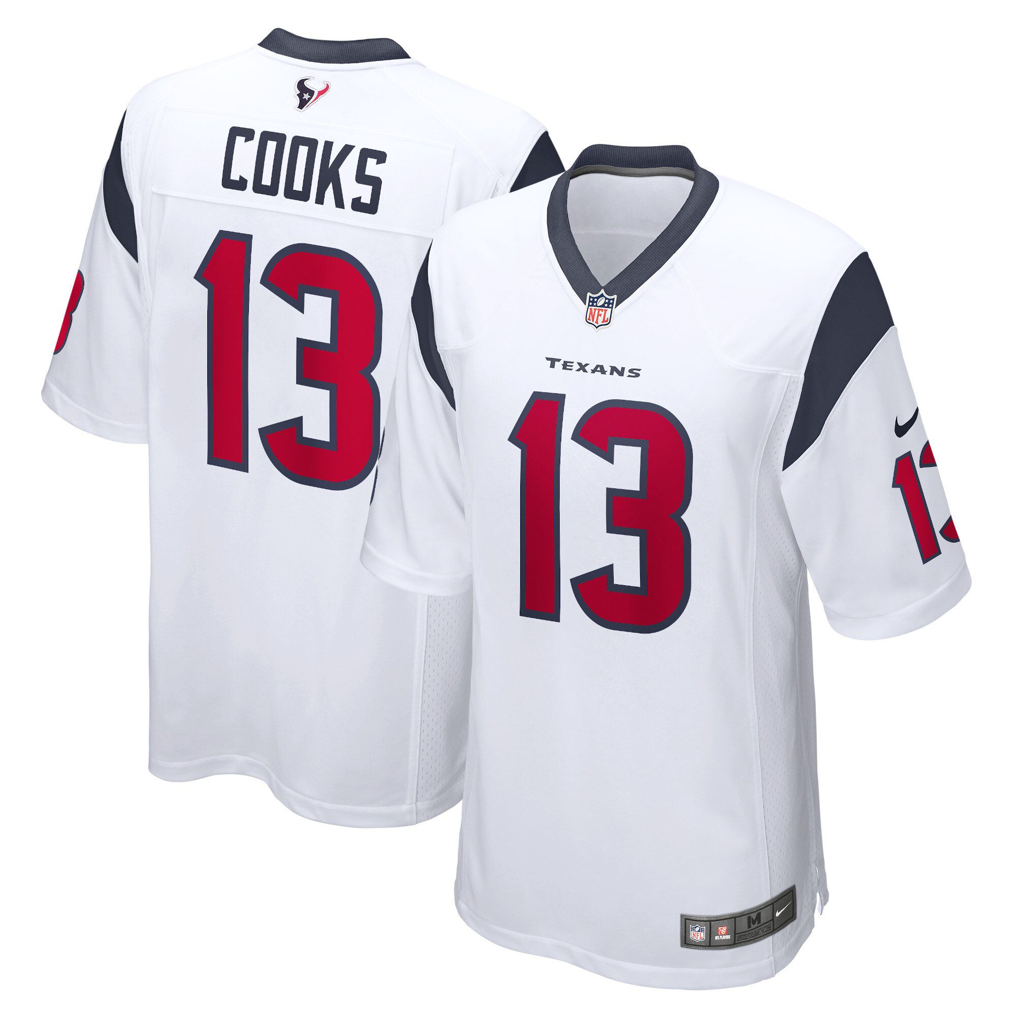 Men Houston Texans #13 Brandin Cooks Nike White Game NFL Jersey->houston texans->NFL Jersey